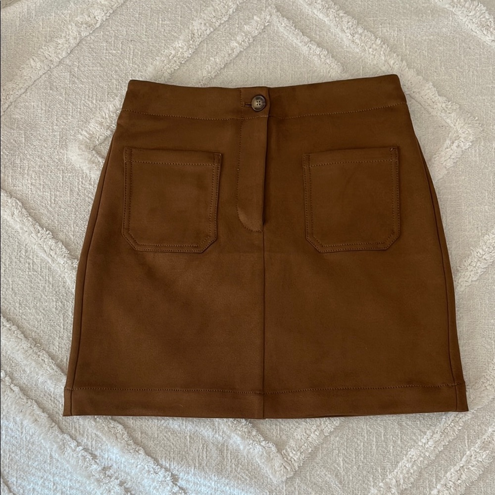 The Loft Faux Suede Mini Skirt - New with tag!